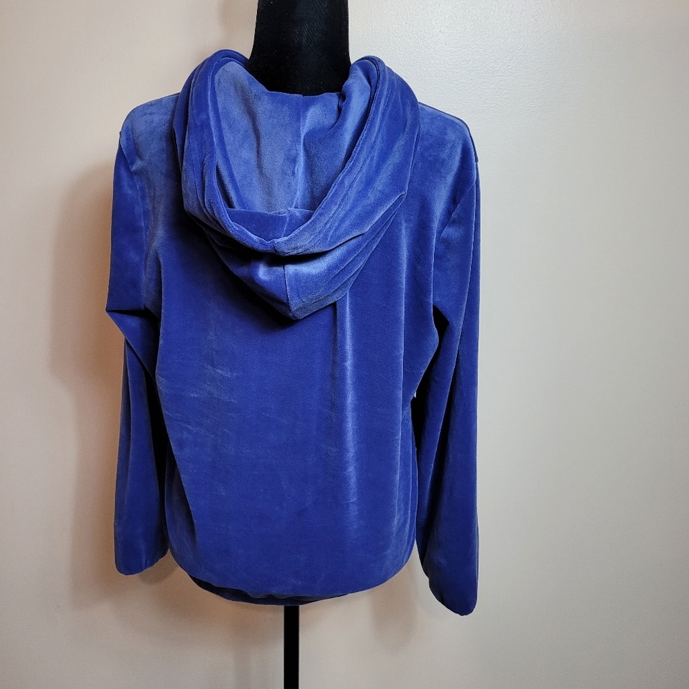 Fila Velour Hoodie blue size M - Picture 4 of 10
